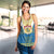 Sweden Women Racerback Tank Swedish Coat Of Arms With Scandinavian Flowers - Wonder Print Shop