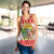 Hawaii Christmas Women Racerback Tank Kanaka Polynesian Santa Claus Mele Kalikimaka - Wonder Print Shop