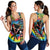 (Custom Personalised) Hawaii Rainbow Tie Dye Women Racerback Tank Flowers Polynesian Hawaiian Tribal LT13 - Wonder Print Shop