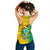 (Custom Personalised) Brazil Football Women Racerback Tank Christmas Santa Claus Selecao Champions LT13 - Wonder Print Shop
