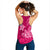 Breast Cancer Awareness Women Racerback Tank Hibiscus Polynesian No One Fights Alone LT13 - Wonder Print Shop