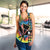 (Custom Personalised) Hawaii Rainbow Tie Dye Women Racerback Tank Flowers Polynesian Hawaiian Tribal LT13 - Wonder Print Shop