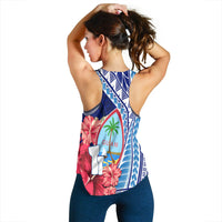 Guam Chamorro Women Racerback Tank Happy Liberation Day Latte Stone LT13 - Wonder Print Shop