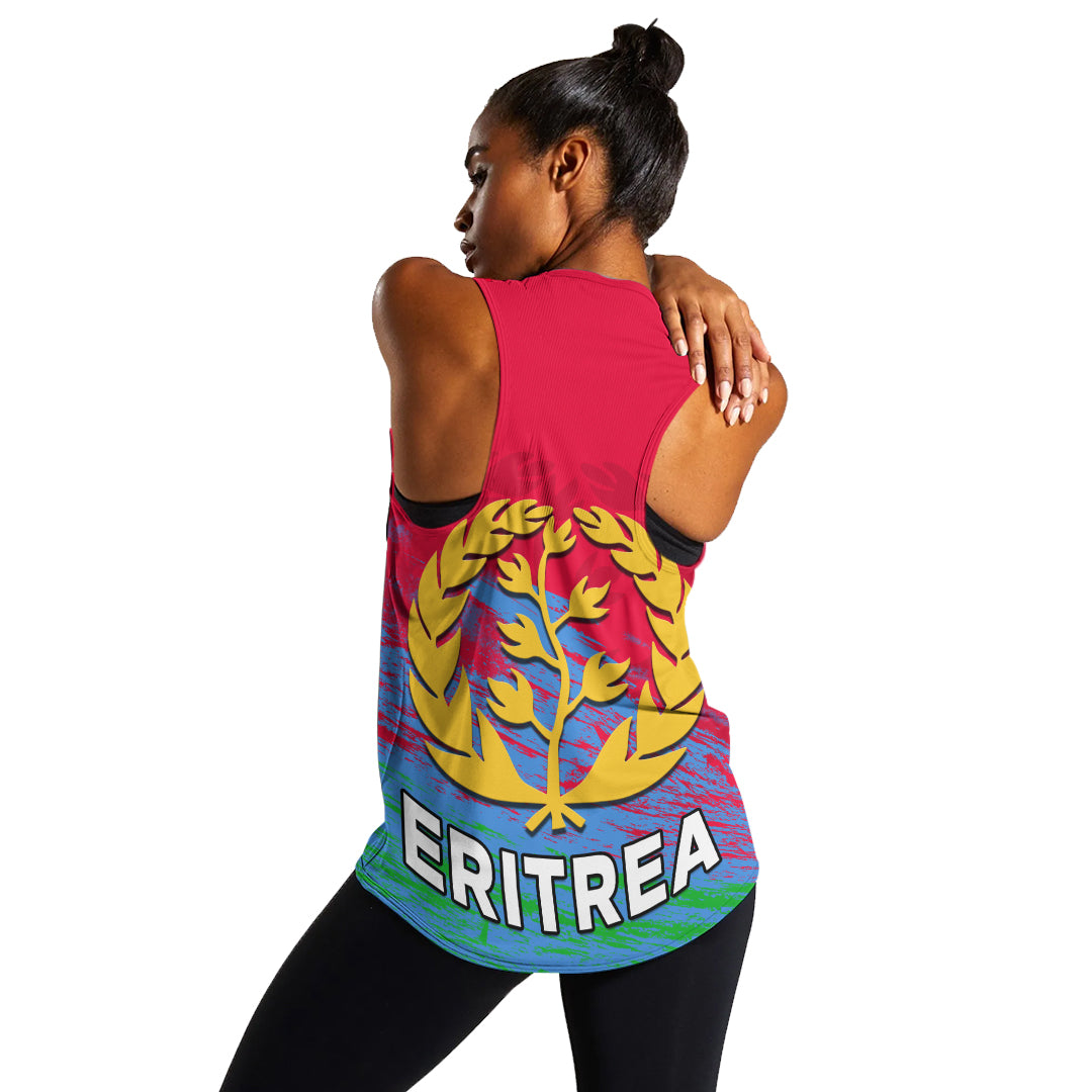 Eritrea Women Racerback Tank Eritrean Independence Day LT13 - Wonder Print Shop