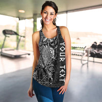(Custom Personalised) Viking Dad Women Racerback Tank Odin Runes Fathers Day LT13 - Wonder Print Shop