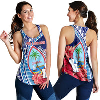 Guam Chamorro Women Racerback Tank Happy Liberation Day Latte Stone LT13 - Wonder Print Shop