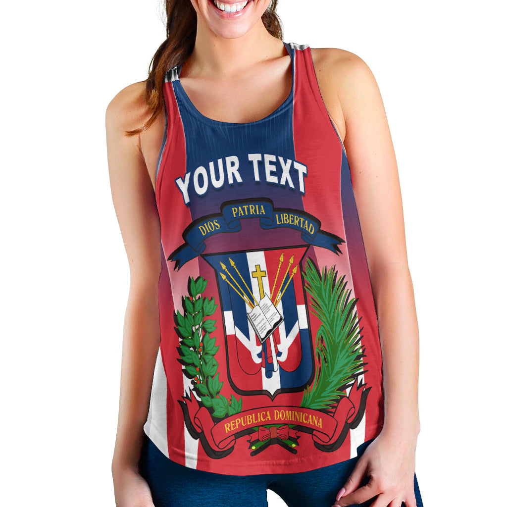 (Custom Personalised) Dominican Republic Women Racerback Tank Dominicana Style Sporty LT13 - Wonder Print Shop