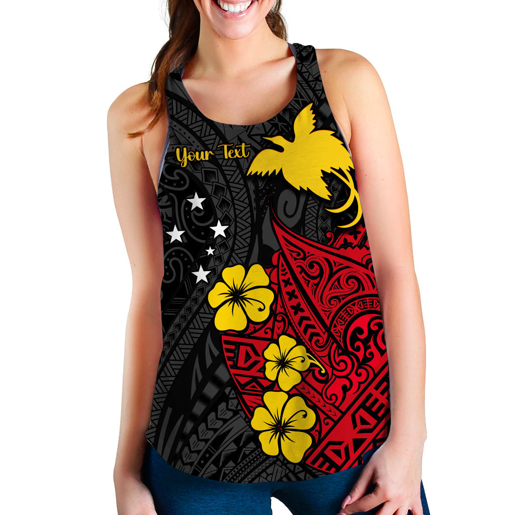 Custom Personalised Papua New Guinea Anniversary Women Racerback Tank 47th Independence Day Since 1975 LT13 - Wonder Print Shop