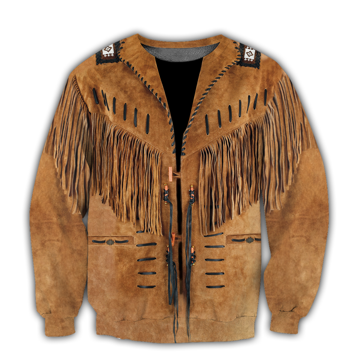Native American Cowboy Jacket No14 Cosplay 3D Over Printed Unisex Deluxe Sweatshirt - Wonder Print Shop