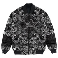 Viking Bomber Jacket Warrior Defensive Attack with Bandana Paisley Style RLT12 - Wonder Print Shop