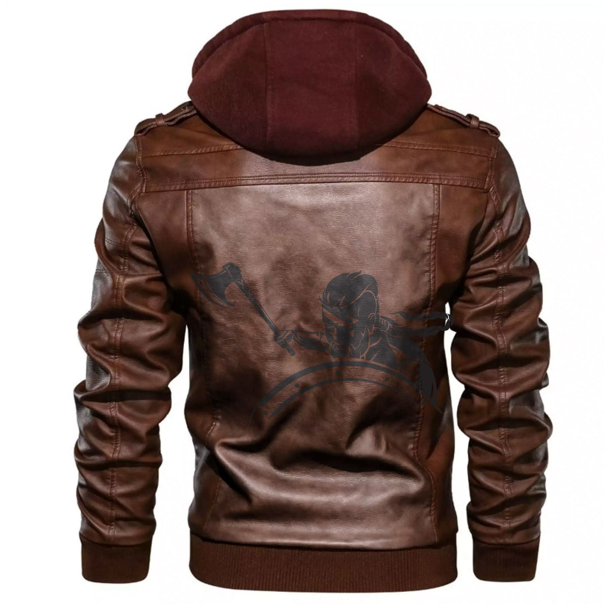 Viking Warrior Defensive Attack Leather Jacket RLT12 - Wonder Print Shop