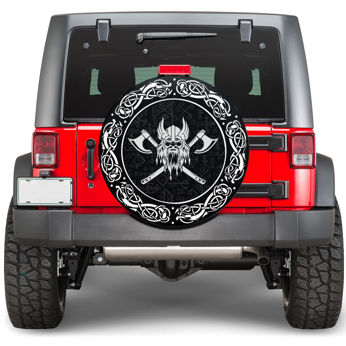 Viking Warrior Emblem Viking Spare Tire Cover RLT12 - Wonder Print Shop