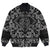 Viking Bomber Jacket Warrior Fights Dragon with Bandana Paisley Style RLT12 - Wonder Print Shop