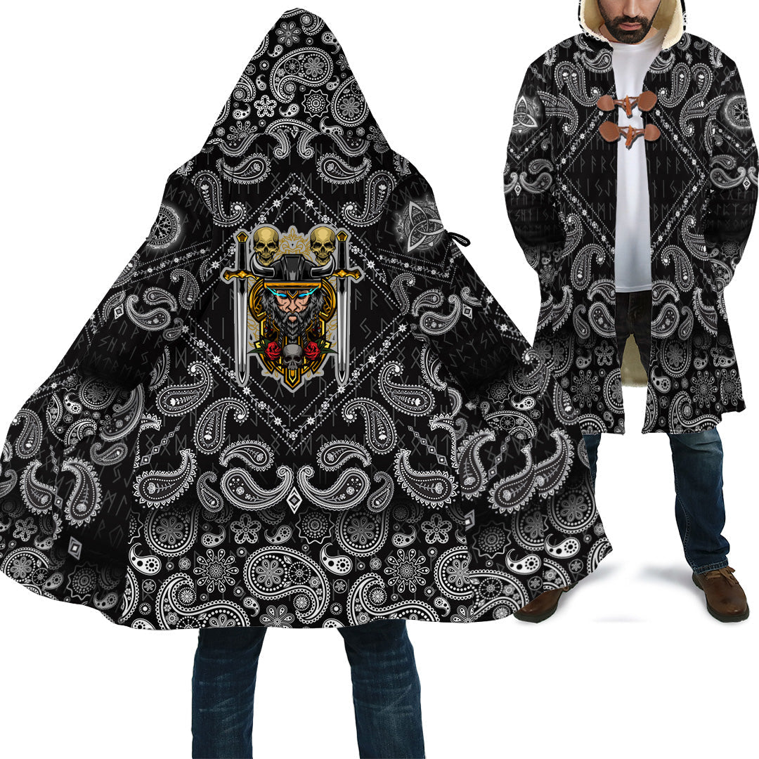 viking-cloak-warrior-sword-with-bandana-paisley-style