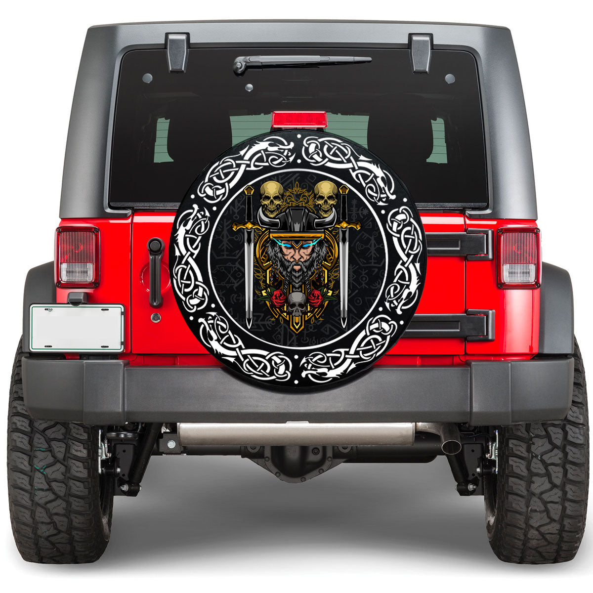 Viking Warrior Sword Viking Spare Tire Cover RLT12 - Wonder Print Shop