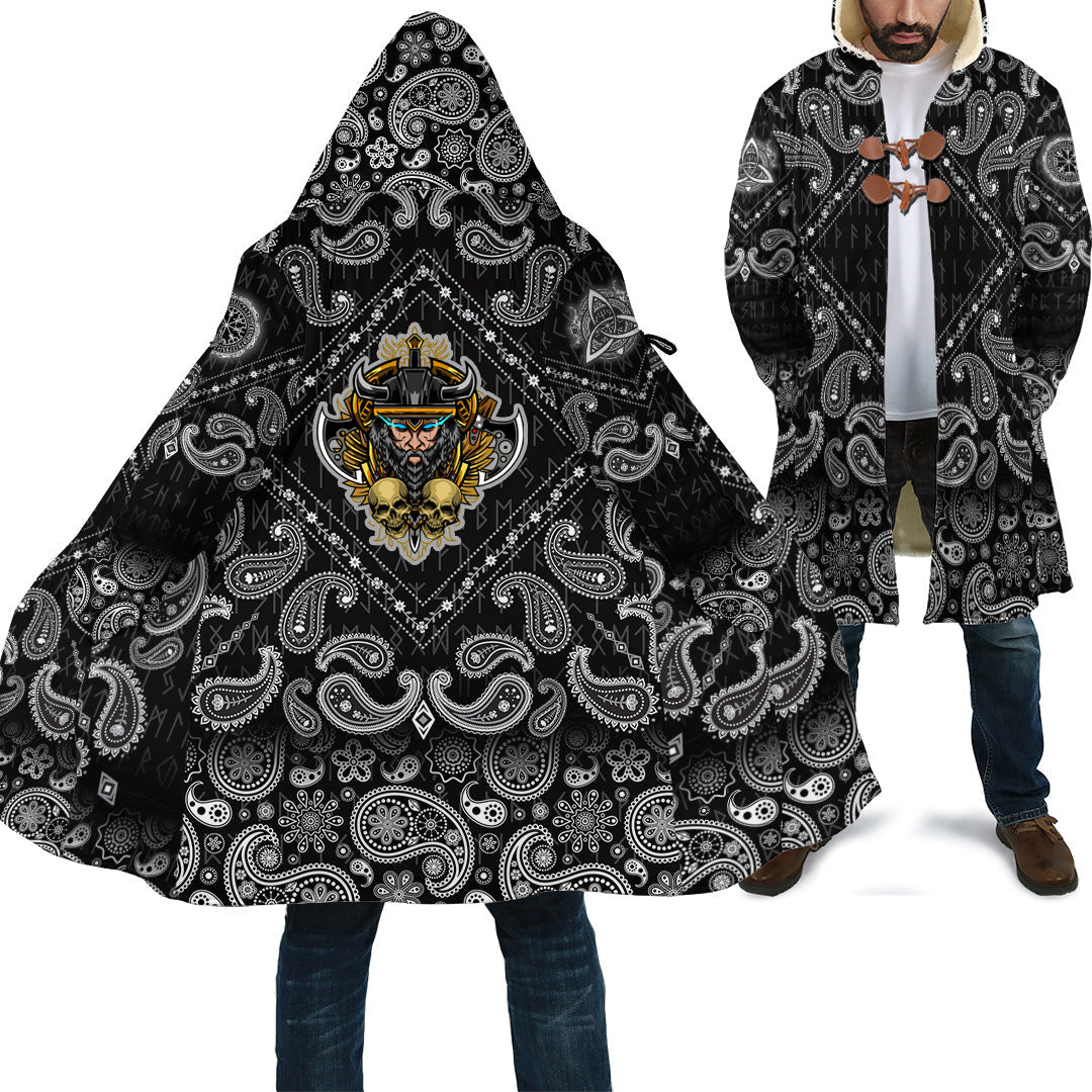viking-cloak-warrior-and-skull-with-bandana-paisley-style