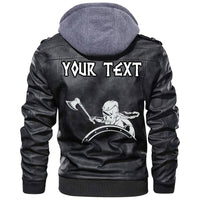 (Custom) Wonder Print Shop - Warrior Defensive Attack Leather Jacket RLT12 - Wonder Print Shop