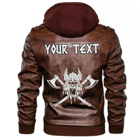 (Custom) Wonder Print Shop - Warrior Emblem Leather Jacket RLT12 - Wonder Print Shop