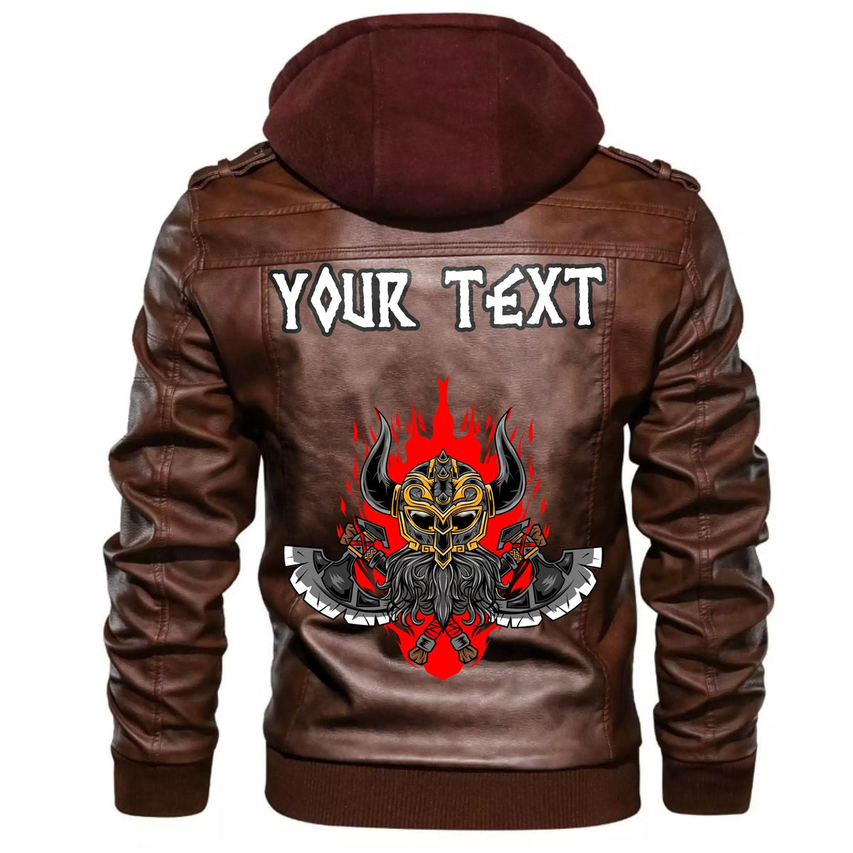 (Custom) Wonder Print Shop - Warrior New Leather Jacket RLT12 - Wonder Print Shop