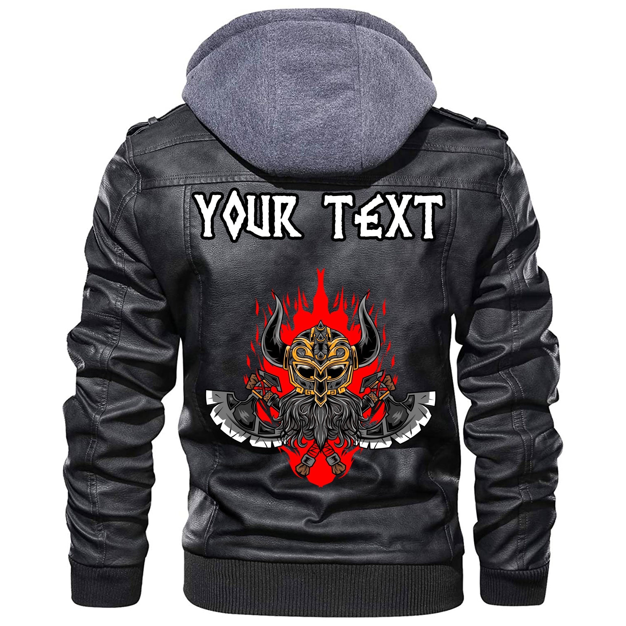 (Custom) Wonder Print Shop - Warrior New Leather Jacket RLT12 - Wonder Print Shop