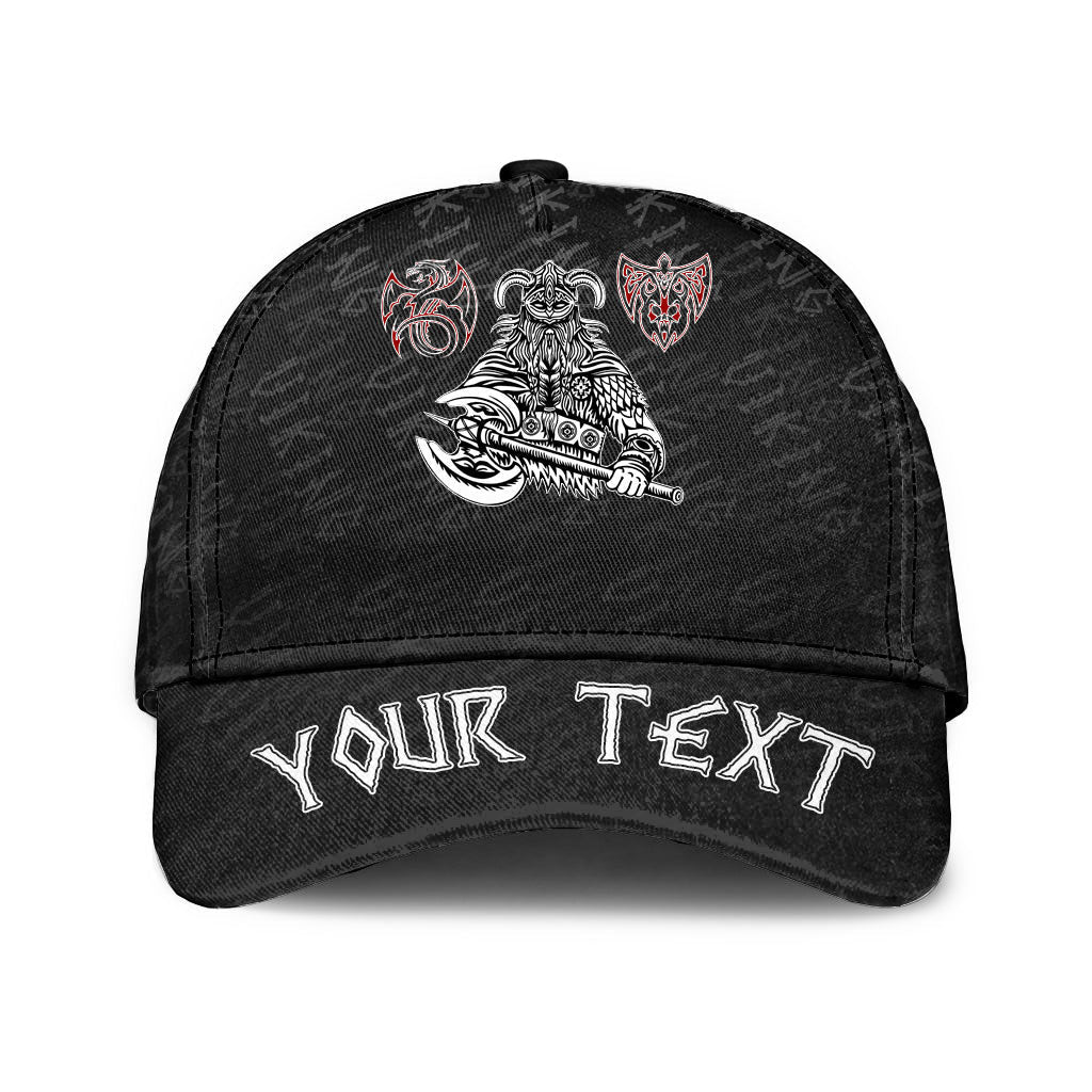 viking-classic-cap-custom-warriors-head-monochrome-color-classic-cap