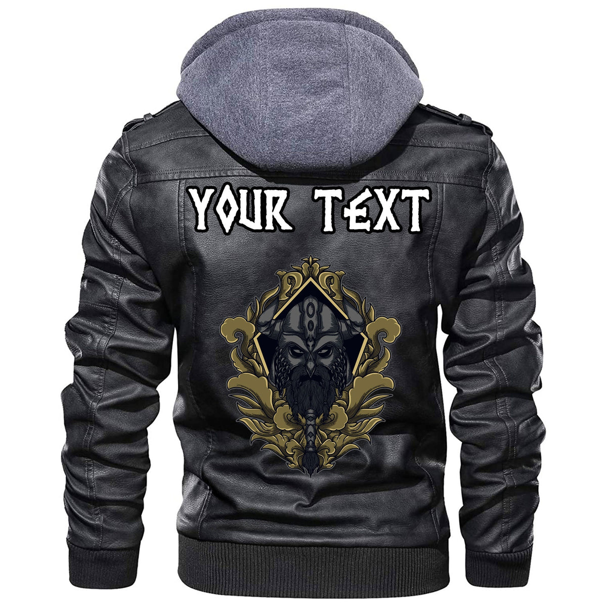 (Custom) Wonder Print Shop - Warrior Leather Jacket RLT12 - Wonder Print Shop