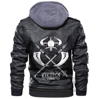 Viking Warriors and Medieval Drawings Weapons Leather Jacket RLT12 - Wonder Print Shop