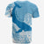 Custom Hawaii Kohol Humpback Whale T Shirt Cerulean - Wonder Print Shop