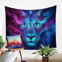 Native American Light and Dark Wolf Printed Tapestry LT10 - Wonder Print Shop