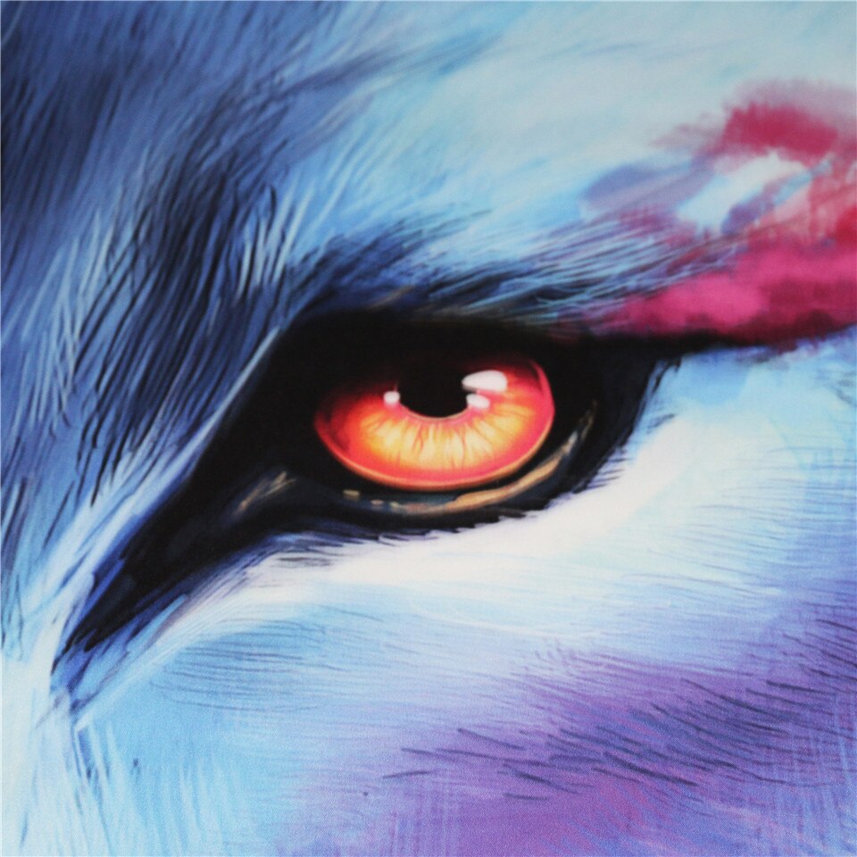 Native American Light and Dark Wolf Printed Tapestry LT10 - Wonder Print Shop