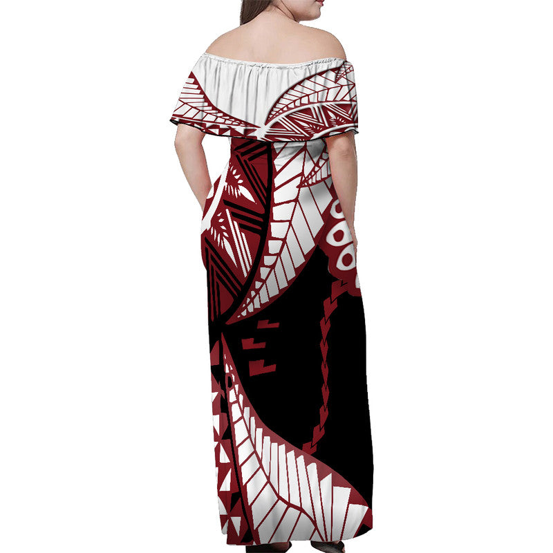 tonga-emancipation-day-women-off-shoulder-long-dress-kupesi-pattern-no1-black