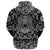 Viking Hoodie Winged Skull with Bandana Paisley Style RLT12 - Wonder Print Shop