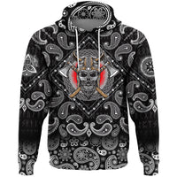 Viking Hoodie With Axe Logo with Bandana Paisley Style RLT12 - Wonder Print Shop