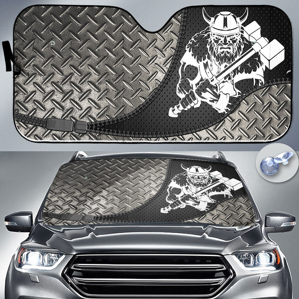 viking-auto-sun-shades-with-war-hammer-medieval-warrior-auto-sun-shades