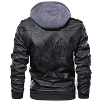 Viking With An Axe With The Motives Of Scandinavian Culture Leather Jacket RLT12 - Wonder Print Shop