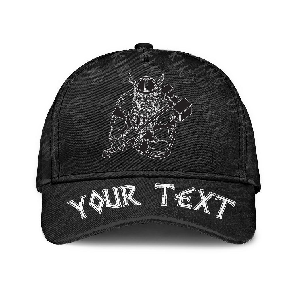 viking-classic-cap-custom-with-war-hammer-medieval-warrior-classic-cap