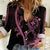 Hawaii Women Casual Shirt Breast Cancer Survivor Mix Hibiscus - Wonder Print Shop