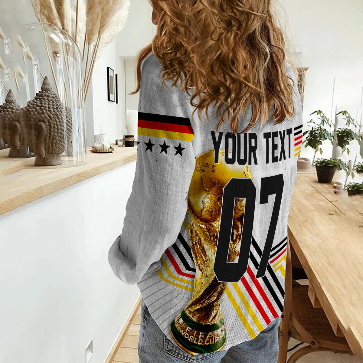 Personalised Germany Women Casual Shirt World Cup 2022 - Champions - Wonder Print Shop