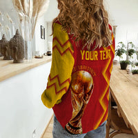 Personalised Spain World Cup 2022 Women Casual Shirt The Red Fury - Wonder Print Shop