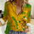 Personalised Australia Soccer WC 2022 Women Casual Shirt Aboriginal Socceroos - Wonder Print Shop