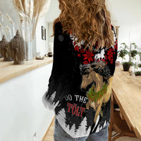 Iceland Christmas Women Casual Shirt Icelandic Horse - Do The Tolt - Wonder Print Shop