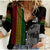 Ethiopia Patriot Day Women Casual Shirt Amharic Letters Roaring Lion - Wonder Print Shop