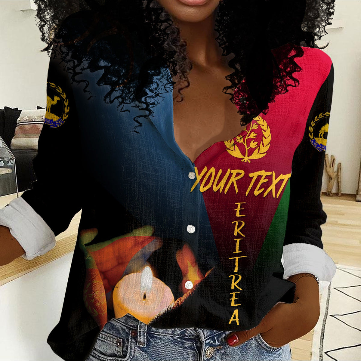 Personalised Eritrea Martyrs Day Women Casual Shirt Eternal Glory - Wonder Print Shop