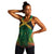 Jamaica Personalised Women Racerback Tank Rastafari Lion Mix Kente - Wonder Print Shop