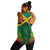 Jamaica Personalised Women Racerback Tank Rastafari Lion Mix Kente - Wonder Print Shop