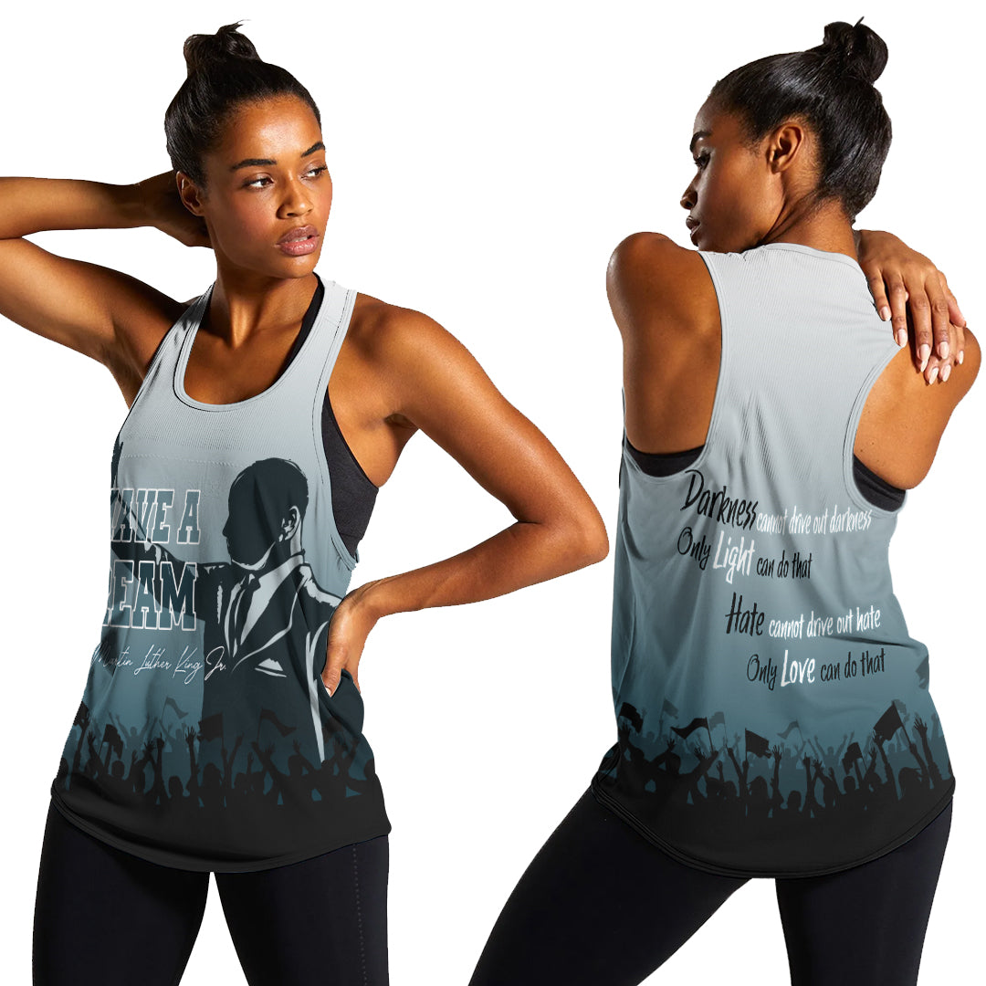 MLK Day Women Racerback Tank Top I Have A Dream - Wonder Print Shop