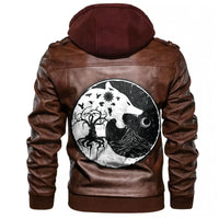Viking Wolf and Ravens Leather Jacket RLT12 - Wonder Print Shop