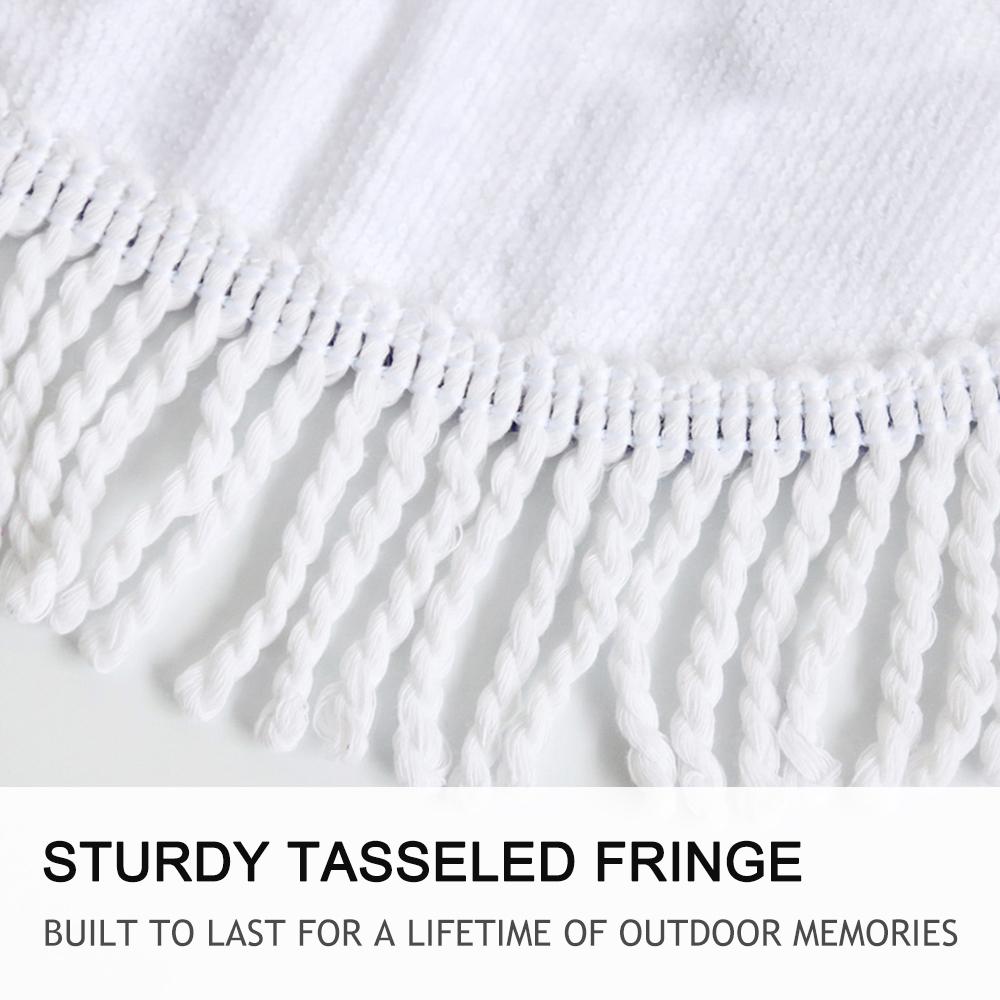 Native American India Wolf Tassel Beach Towel LT10 - Wonder Print Shop