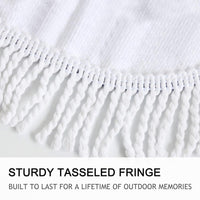 Native American India Wolf Tassel Beach Towel LT10 - Wonder Print Shop