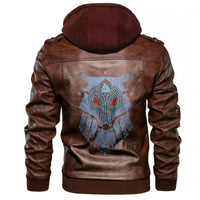 Viking Wolf and Valknut Leather Jacket RLT12 - Wonder Print Shop